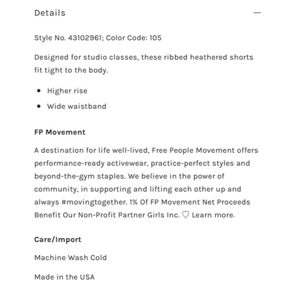 FP Movement Prajna Shorts in Alaskan Night - Picture 6 of 9